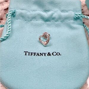 Vintage Tiffany & Co Elsa Peretti Open Heart SINGLE Stud Earring🩵